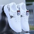 Summer Men's Shoes White Sneakers All-Match Breathable Mesh Surface Shoes Casual Shoes Men's Mesh Shoes Soft Bottom Running Tide Shoes. 