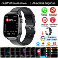 New Medical Grade Health Smartwatch Men's ECG+PPG Blood Glucose Pressure Fat Uric Acid 650mAh AMOLED Sport BT Call Smart Watch. 