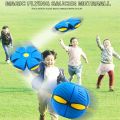 Elastic flat Deformation Ball kids outdoor Training Toys Magic  Vent Ball Funny Flat Throw Toy  Exploding Flying saucer Deforming Ball. 