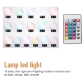 10 Pack 3D Night LED Light Lamp Base + Remote Control + USB Cable, 16 Colors Light Show Display Stand for Acrylic Black. 
