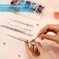 Multipurpose Tweezers Jewelry Tool Gem Holder Diamond Jewelry Tweezers Set of 4 Extra Fine Tweezer. 