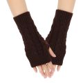 Knitted Wrist Arm Mittens Classic Winter Warm Fingerless Ladies Gloves Finger Fingerless Gloves for Women. 