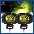 ♛COLIGHT 1PC Super Bright 4inch 48W Offroad LED Work Light Bar Spot Flood Beam DRL 4x4 LED Fog Yellow Light ATV LED Bar For Lada Truck Car 12v 24v. 