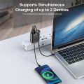 USLION Australian Plug 65W Gan Charger for Australia New Zealand AU Plug PD 33W Fast Charger QC 3.0 USB Adapter for iPhone Sony. 