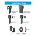 4K HD Live Phone Lens Kit for Smartphone, 10X Macro Lens + CPL Filter with Multi-Function Lens Clip for Smartphone. 