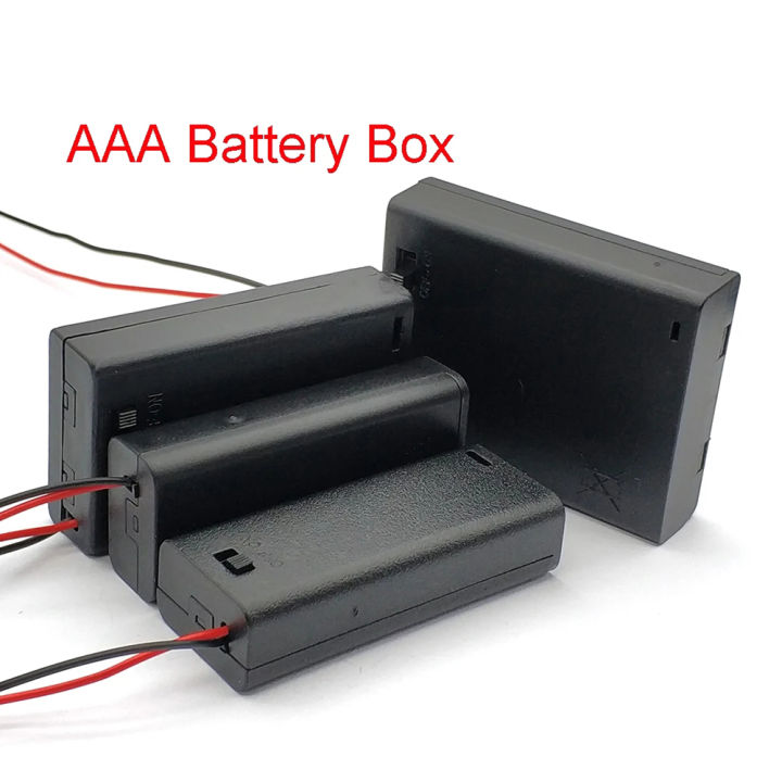 Aaa Holder Aaa Box With Wires And Switch Cover 2/3/4 Slots Aaa Diy ...