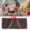 Outdoor Camping Storage Bag Portable Rectangular Zipper Closure Multifunctional Tool Bag Multiple Compartments Wear Resistant Oxford Cloth for Camping. 