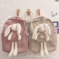 Ancient Japanese Style Back ulzzangins Cute Rabbit Cute Backpack Doll South Korea Schoolbag Cute Girl Girls Student _﹁. 