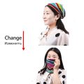 Women Men Stylish Pattern Soft Stretchy Winter Hats Beanie Cap Ear-Protector Neck Scarf. 