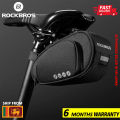 ROCKBROS Bicycle Rear Bag Feflective Waterproof Saddle Seatpost Cycling Double Open Storage Panniers MTB Road Folding Bike Tail Light Bags. 