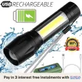 XPE COB LED Flashlight Adjustable Focus Camping Torch Pen Clip Light. 