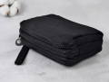 3 Zipper Soft Leather Coin Pouch - Versatile and Secure Wallet with Clip Zippe. 