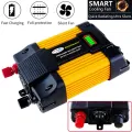 KOGEEK Modified Sine Wave Inverter High Frequency 6000W Peak Power Inverter DC 12V to AC 220V Converter Car Power Charger Inverter with 2.1A Dual USB Port Batte-ry Clips LED Batte-ry Capacity Display. 