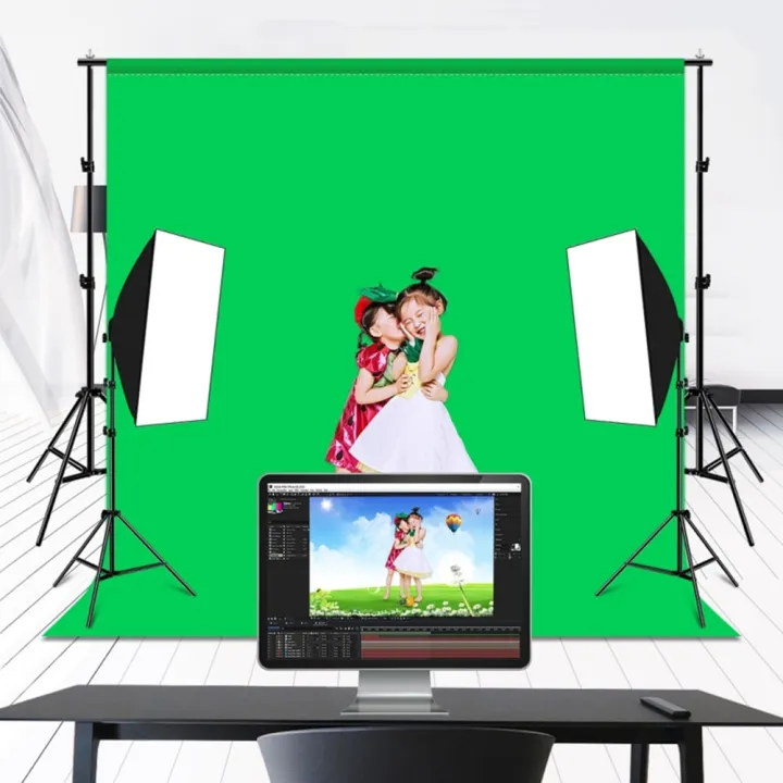 Photography%20Background%20Backdrop%20Smooth%20Muslin%20Green%20Screen%20Cloth%20-%20Image%202