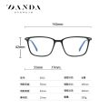 【Borro】2020 men and women TR90 anti-blue light mirror literary fashion computer glasses 6912 full frame metal flat mirror. 
