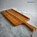 Wooden Serving Platter Teak Wood, Serving Board, Serving Tray with Handle.. 