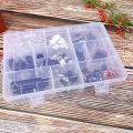 10/15/24 Grids Compartment Transparent Container Box Jewelry Packing Plastic Box MJK. 