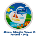 Almarai Triangle Cheese 16 Portions – 240g | Soft & Creamy Processed Cheese for Kids & Adults | Rich in Protein, Calcium & Vitamins | Nutritious Snack & Spreadable Dairy Delight | Trusted Quality from Almarai. 