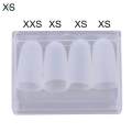 4x Silicone Guitar Finger Guards for Guitar Beginner Stringed Instruments , Clear, XS. 