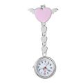 Nurse Watch Heart-shaped Cute Pocket Watch Angel Heart Fashion Chest Watch Unisex Watch Luminous Hanging Watch. 