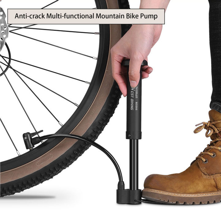 Mirage 1 Set Bike Air Pump， Labor-saving Foot Pumps， Wide Application Quick Pumping ，Portable Outdoor MTB Bike Tire Pump Cycling Tools ，Basketball Inflator High Strength  Quick-Fill Inflator