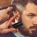 Six Colors Small Beard Styling Brush Logo Professional Shave Beard Brush Barber Vintage Oil Head Shape Carving Cleaning Brush. 