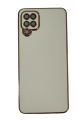 Samsung Galaxy A12 and M12 Gold Line Design High Quality Silicone Back Cover. 