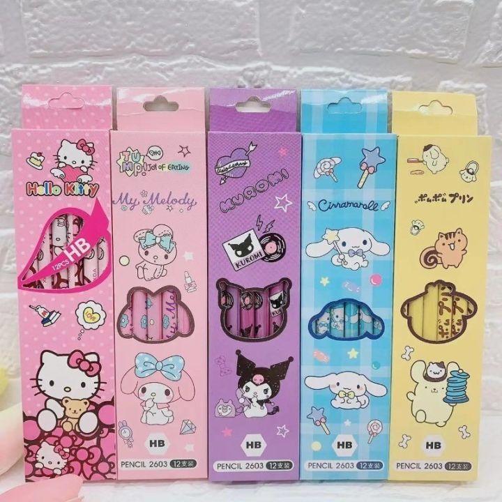 %E3%80%90ZOSR%E3%80%9112%20Pieces/set%20Sanrio%20Pencil%20Cute%20Hello%20Kitty%20Kuromi%20Cinnamoroll%20My%20Melody%20Students%20Stationery%20HB%20Black%20Write%20Draw%20School%20Children%20Boxed%20PenGift%20-%20Image%206