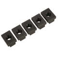 5pcs Black Oxide Finish T Slot Nuts M12 Threads Fit Into T-slots In Machine Tool. 