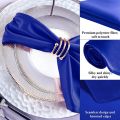 6pcs 45x45cm Hemstitched Square Napkins Satin Cocktail Napkin for Party Wedding Table Cloth Soft Kitchen Dinner Napkins. 