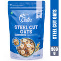 Oateo Steel Cut Oats – 500g – 100% Wholegrain – Low Glycemic Index – High Fiber & Protein – Nutty & Chewy Texture. 