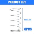 8pcs Toilet Tanks Push Spring Efficient Water Saving Flush Control Spring Simple Installation for Home & Public Restrooms. 