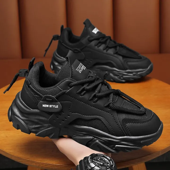 Summer%20men's%20shoes%202024%20New%20Fashionable%20Sports%20Shoes%20Raise%20the%20Bottom%20Non-Slip%20Wear-Resistant%20Daddy%20Shoes%20Men's%20Running%20Shoes%20-%20Image%203