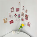 【The Quiet Page】17 Sheets Ins Tulip Decoration Card Set Art Postcard Korean Style Flowers Diy Wall Sticker Photographic Props Background. 