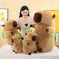 Cartoon Capybara Plush Toy Snuggling Soft Plush Pillow for Birthday Gift 35cm. 