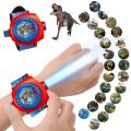 Cartoon Children Projection Watch 20 Pictures Dinosaur Toy Boys Girls Kindergarten Gifts Kids Watches Clock Student Prizes. 