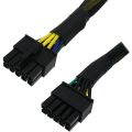 24 Pin to 10 Pin ATX PSU Main Power Adapter Braided Sleeved Cable for IBM for Lenovo PC and Servers 12-Inch(30cm). 