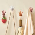 Random Color Cute Cactus Punch-Free Sticky Hook Strong Self Adhesive Coat Sundries Hooks Keychain Door Hanging Wall Rack Household Kitchen Bathroom Storage Tool. 