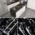 6M Vinyl Oil Proof Marble Wallpaper for Kitchen Countertop Cabinet Shelf PVC Self-Adhesive Waterproof Contact Paper for Bathroom. 