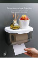Migeet wall mounted non perforated transparent tissue box. 