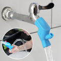 Bathroom Sink Nozzle Faucet Extender Rubber Elastic Water Tap Extension Kitchen Faucet Accessories For Children Kid Hand Washing. 