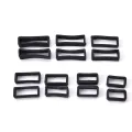 【ZIME】Variety 2pcs 14mm-26mm Rubber Silicone Watch Band Loop Strap Small Holder Locker Keeper  14mm. 