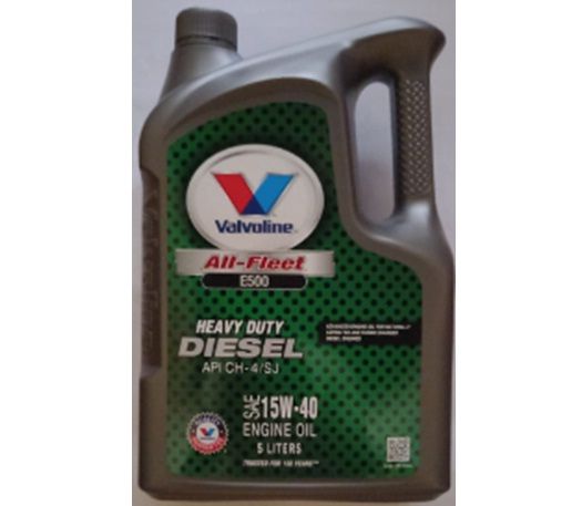 Valvoline All-Fleet E500 SAE 15W-40 Diesel Engine Oil 5L Heavy Duty API ...