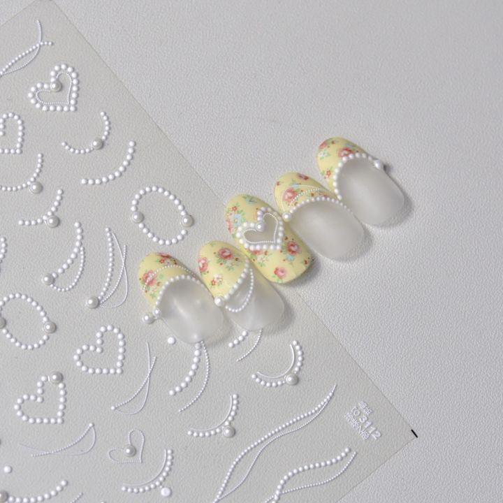 Waitz%20Naitz%20Pearl%20Love%20Gold%20Silver%20Chain%20High%20Quality%205D%20Crystal%20DiamoLuxury%20nd%20Nail%20Sticker%20Nail%20Art%20Decal%20Design%20Manicure%20Tool%20T-3112%20-%20Image%203