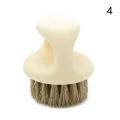 Men's Beard Ring Brush Design Horse Bristle Men Shaving Brush Portable Barber Beard Brushes Salon Face Cleaning Razor Brush. 