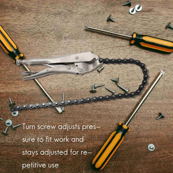 10%20inch%20Chain%20Vise%20Clamp%20Plier%20Locking%20Grip%20Wrench%20Oil%20Filter%20Pipe%2016.5%20inch%20Chain%20Length%20-%20Image%203