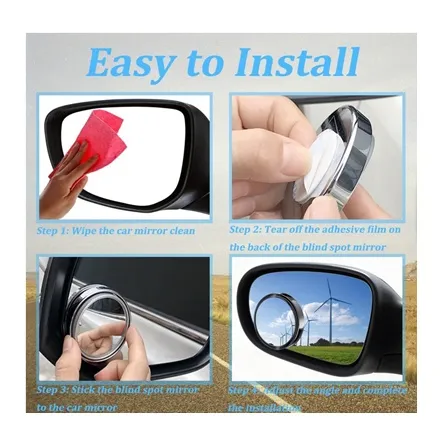 2pcs%20Blind%20Spot%20Mirror%202%20Inch%20Round%20HD%20Glass%20Convex%20360%C2%B0%20Wide%20Angle%20Side%20Mirror%20with%20ABS%20Housing%20for%20Car%20SUV%20and%20Truck(frame)%20-%20Image%207