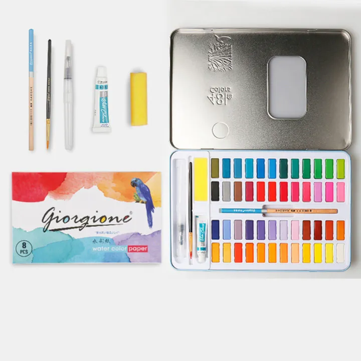 Giorgione%2048%20Colors%20Solid%20Watercolor%20Pigment%20Set%20Metal%20Iron%20Box%20Painting%20Tools%20Hand%20Painted%20Pigment%20Art%20for%20Drawing%20Supplies-Blue%20-%20Image%202