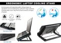 A2 Laptop Cooling Pad – Double Fan – Black. 