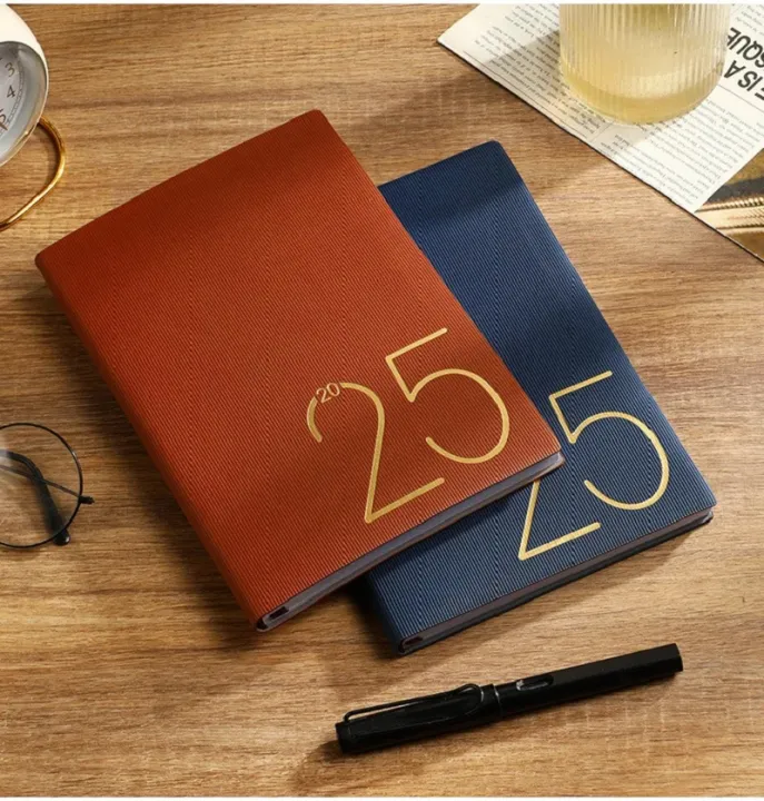 2025%20Edition%20Planner%20High%20Quality%20PU%20Cover%20One%20Page%20Per%20Day%20Notebook%20A5%20Size%20365%20Days%20Agenda%20for%20Work%20Office%20Professional%20-%20Image%208